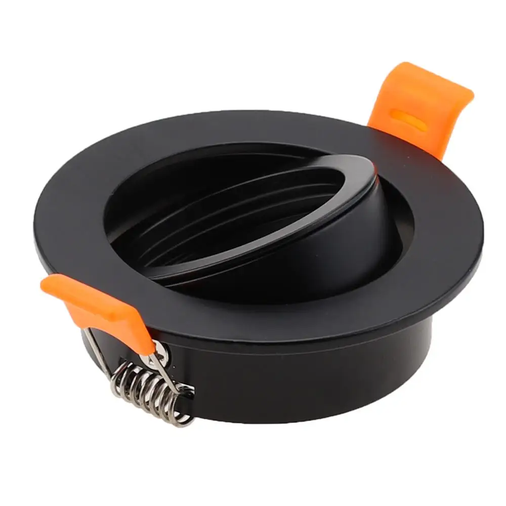 
High Quality Diameter 90mm Architecture Light Fitting GU10 MR16 Led Bulb Housing Parts Round Downlight Casing 