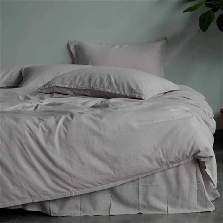 Soft Washed OEKO-TEX100% Hemp Duvet Cover Set for OEM Order