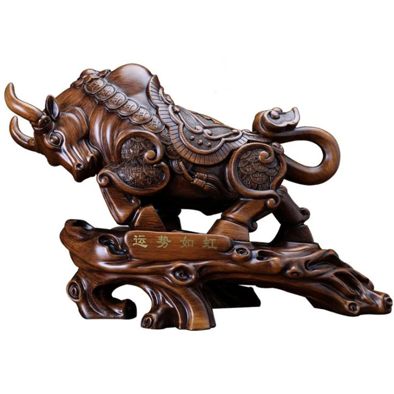 2022 Large Size Feng Shui Wall Street cattle statue gift for Chinese Zodiac cow Statue Cow Year