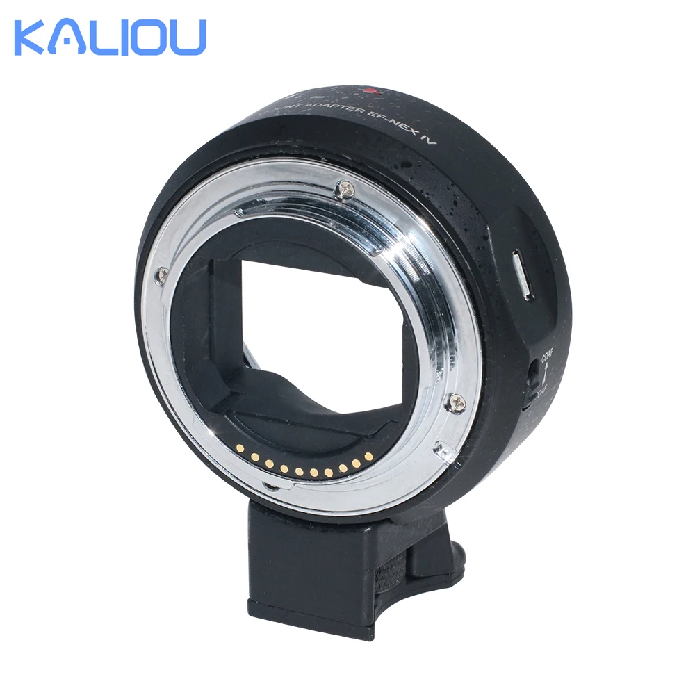 Kaliou EF-NEX IV Lens Adapter Conversion Ring  with USB  Port for Canon EF/EF-S Lens to Sony E-Mount Camera
