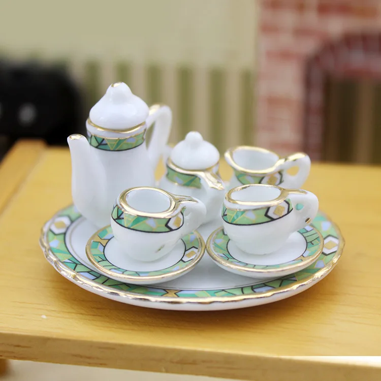 Dollhouse Accessories Diy Miniature Model Toy Custom Creative Simulation Ceramic Set