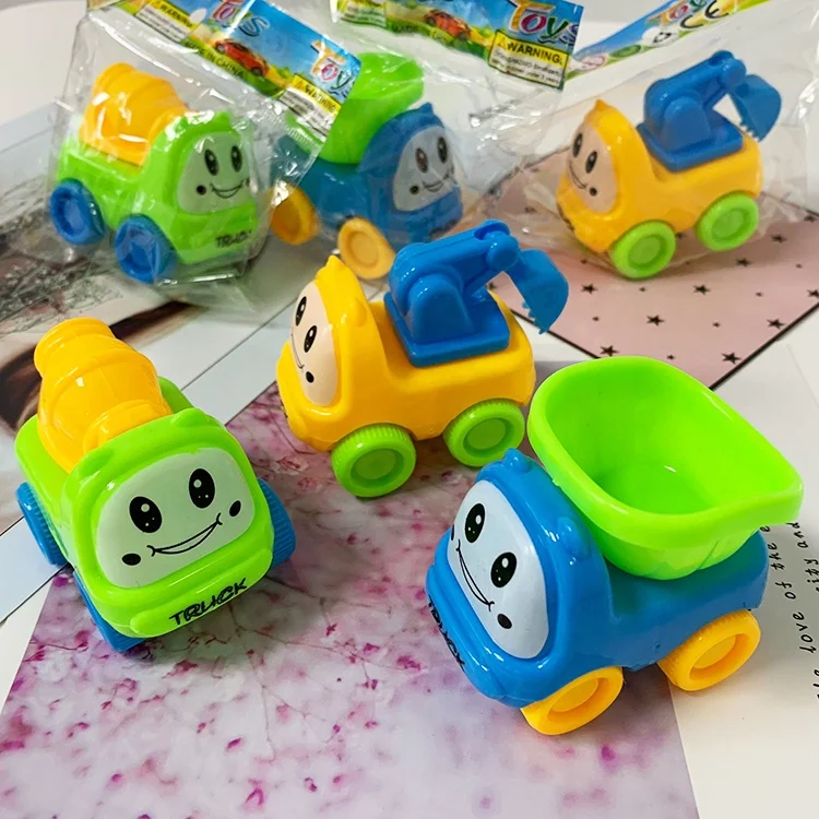 Pull Back Engineering Vehicle car for kids toys capsule