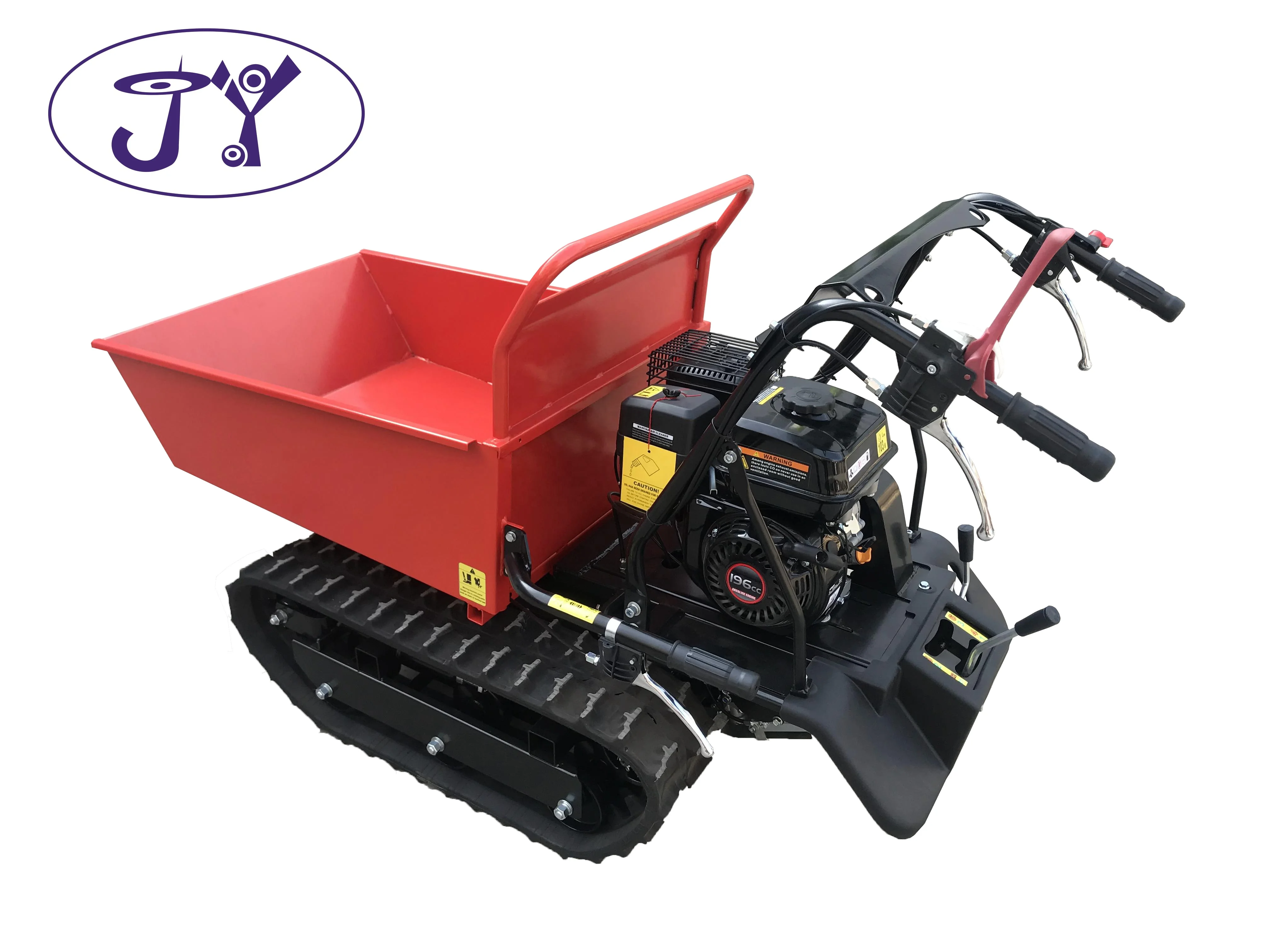 Новый дизайн грузовик barrow Loncin двигатель 9.5HP 6F + 2R гидравлический вездеходный Гусеничный мини-самосвал