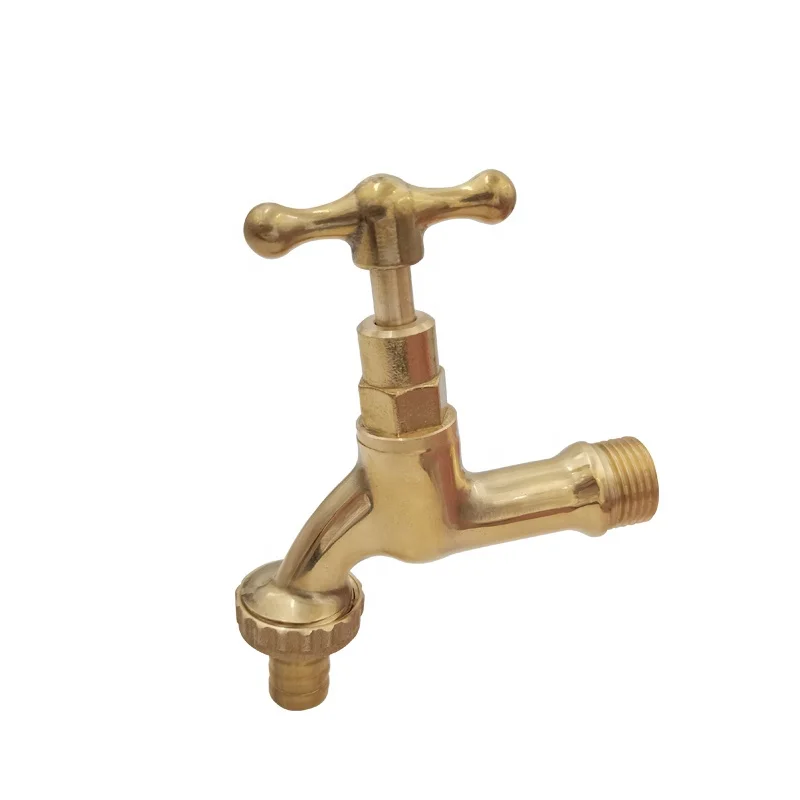 Латунный полированный садовый шланг bibcock, наружный настенный кран для раковины