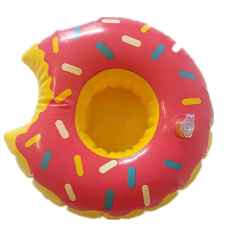 PVC Inflatable Round Floating Drink Mini Cup Holder Swimming Party Toys Swimming Pool Accessories