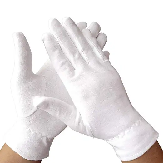 
Beauty Dry hands Eczema Psoriasis white Cotton Gloves 
