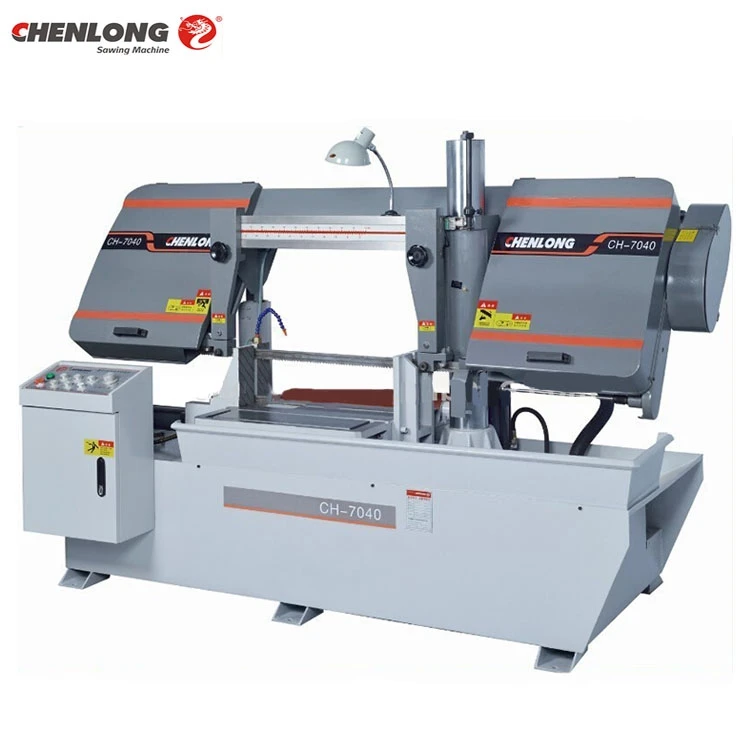 
CHENLONG CH-7040 Double Dual Column Band Saw Machine Metal Cutting Bandsaw Semi-Auto Horizontal Metal Bandsaw 