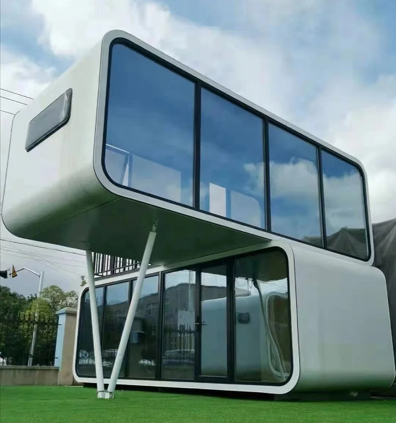 20ft/40ft/30ft Luxury Prefabricated House Modular Prefab Container Apple Cabin Hotel China Technology cabin capsule