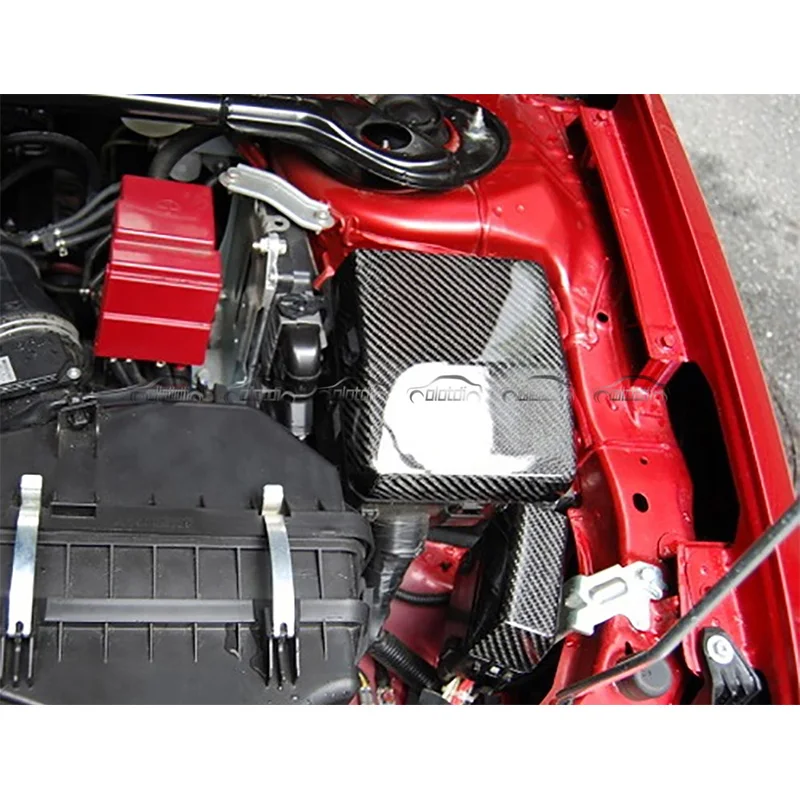 For Mitsubishi Lancer Evolution EVO 10 X Add Carbon Fiber Auto Engine Fuse Box Hood Cover 2Pcs 2008+