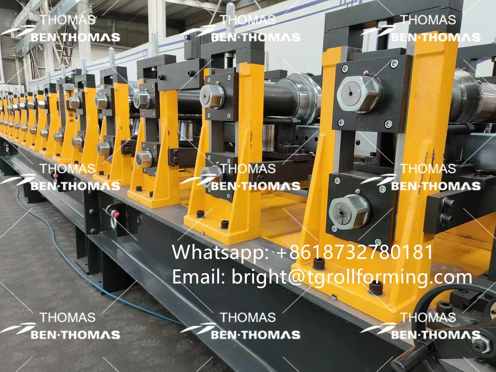 New design hihg speed steel barrier post column roll forming machine