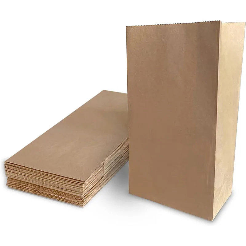 Hot sale biodegradable eco friendly kraft paper food package bag shopping paper bag business package bags