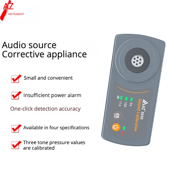 AZ8930 94 дБ 104 114 1000Hz портативный тестер шума калибратор измерителя уровня
