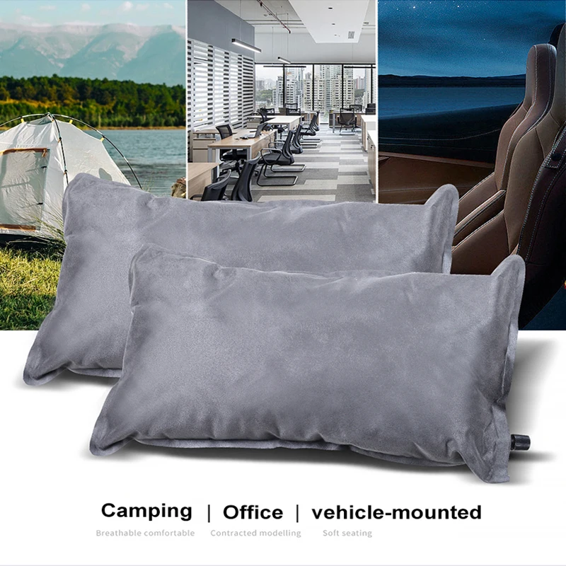 Factory directly inflatable sleeping pillow Light weight customized camping air pillow for outdoor travel