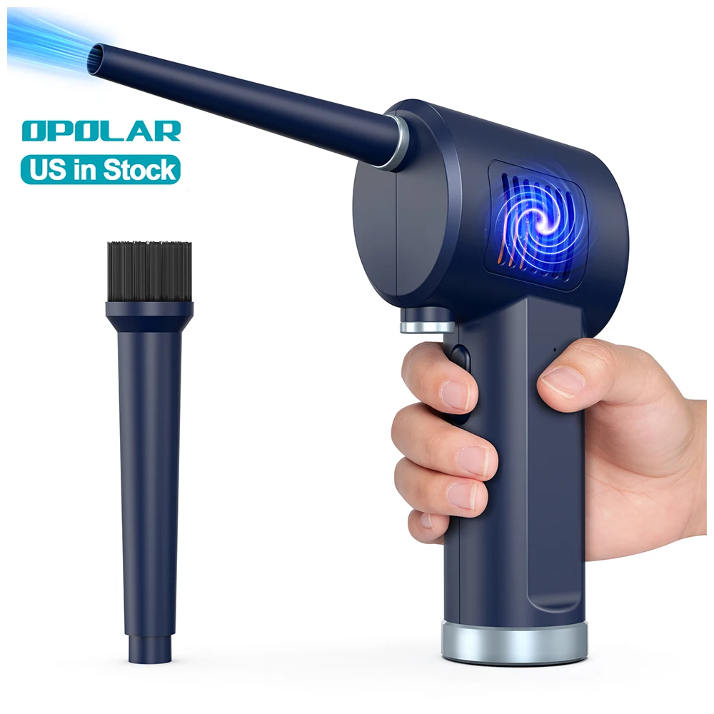 OPOLAR Car Keyboard Electronic Portable Electric Air Duster Rechargeable Computer Compressed Cordless Air Blower Duster