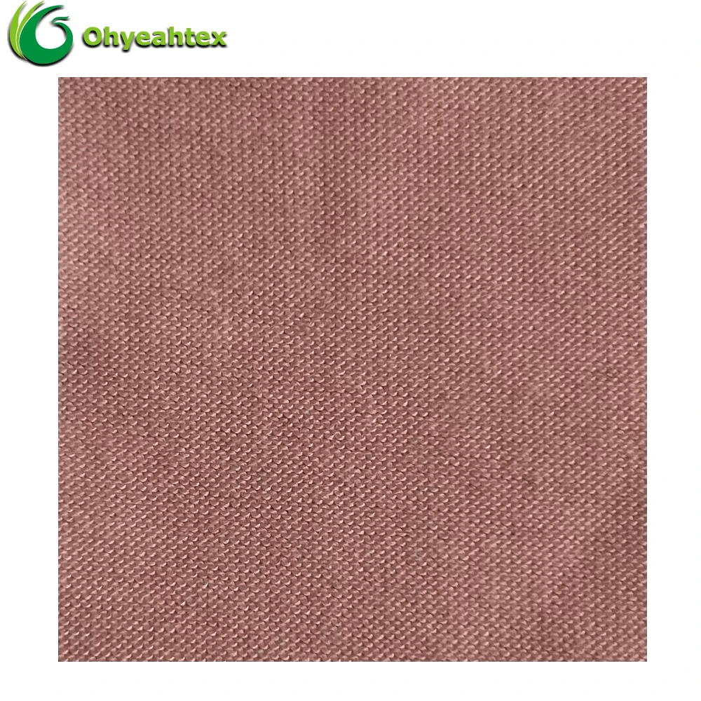 Knitted Fabric Super Soft Anti Bacteria 175GSM 95% Cotton 5% Spandex Single Jersey Fabric For Baby Clothing Textile