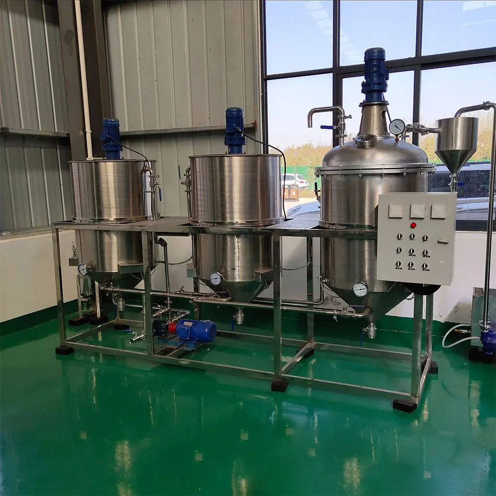 2000kg/d hot sale palm oil refinery/crude oil refining machine/ oil refining plant