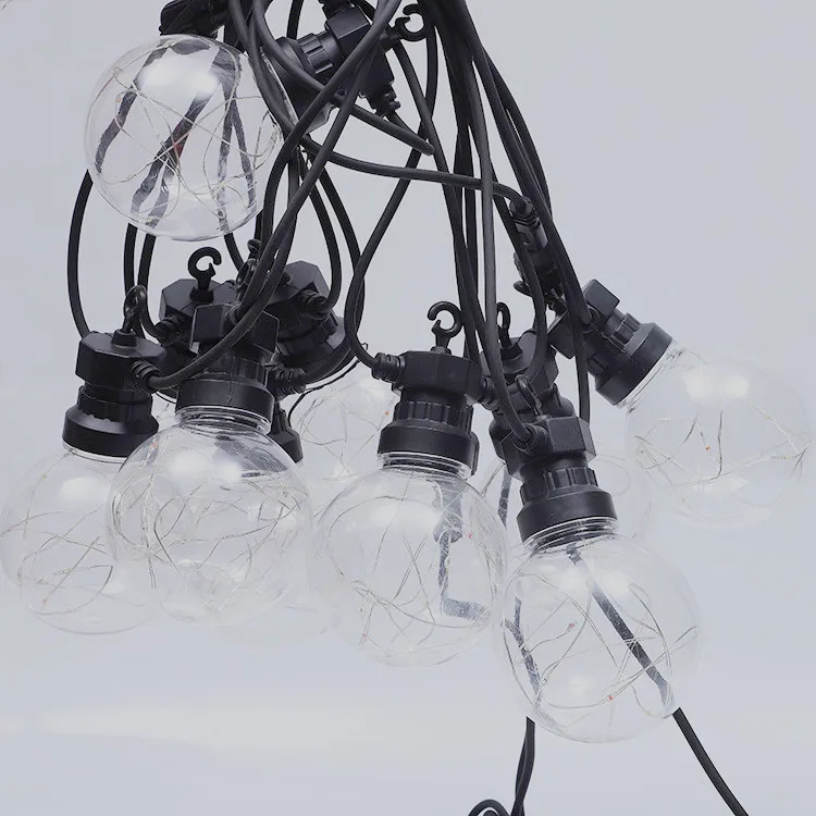 high quality G80 Festoon Globe Bulbs Garland Light for indoor room and outdoor decor Globe LED copper wire String Light