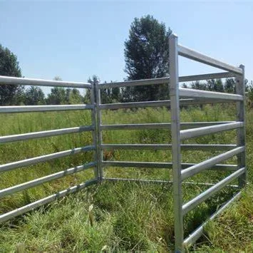 6 Bar 5ft High Horse Fence Corral Panels USA Type Low Maintenance Square Tube Rail Driveway Gates 8ft Width 10ft Length Hot Dip