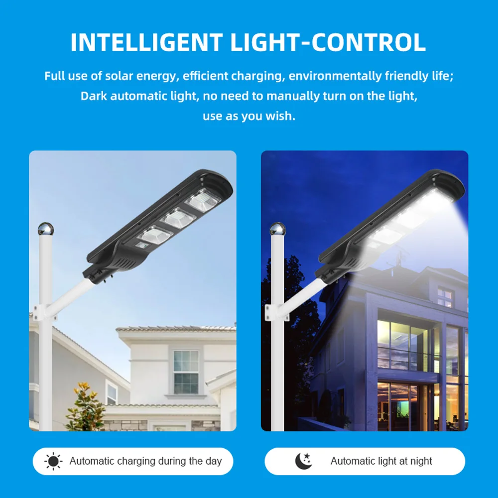 Открытый 6V Smd современный высокой мощности водонепроницаемый IP65 50W 100W 150W 200W 250W 300W все в одном светодиодный солнечный уличный