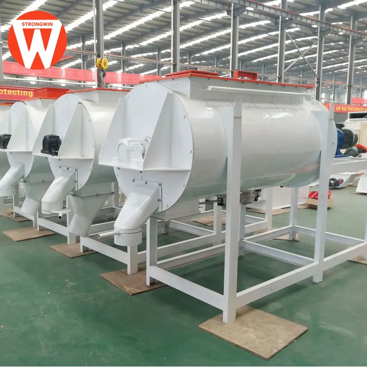 portable animal fodder mixer machine powder mixer used widely mixer in feed processing