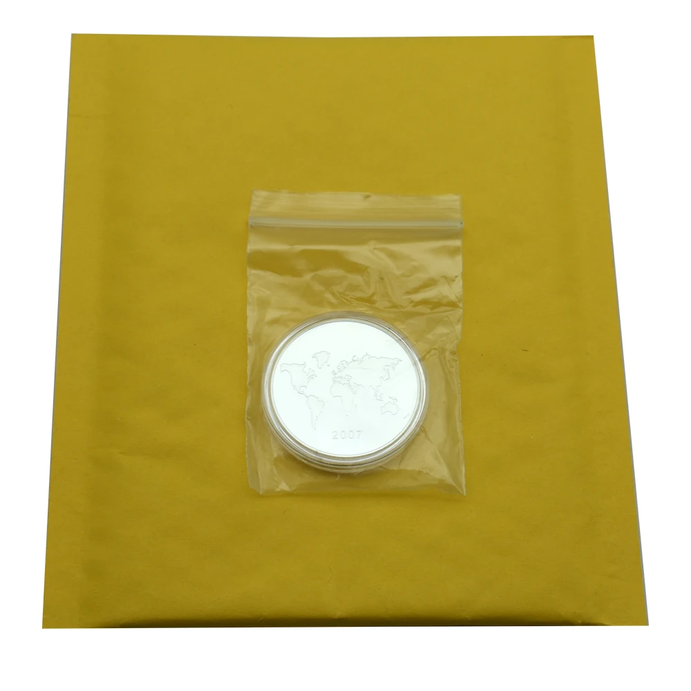 The Seven Wonders of The World Silver Plated Metal Commemorative Coins Collect Medals