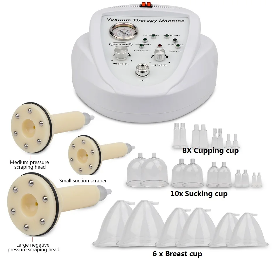 
Portable Vacuum Cavitation Breast Cupping Machine Hip Enlargement Electronic Body Relax Massager Butt Lifting Salon 