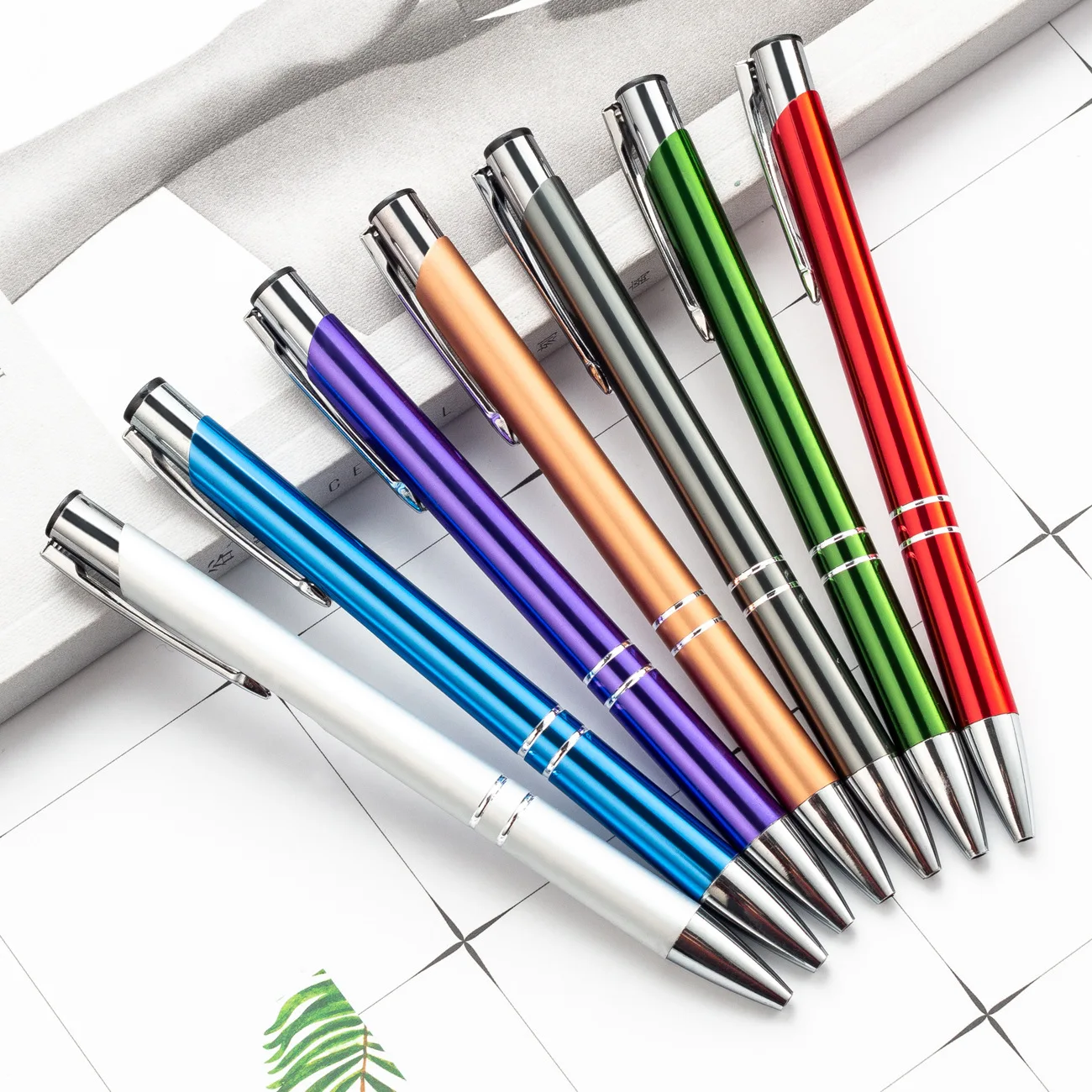 JPS OEM Canetas Esferograficas custom high quality office supplies Advertising Luxury High Quality Aluminum Metal Ballpoint Pen
