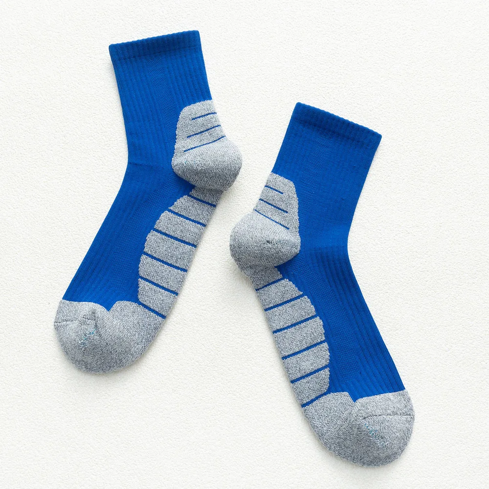 Professional hot selling custom logo crew best winter compression running socks with cushion plantar fasciitis