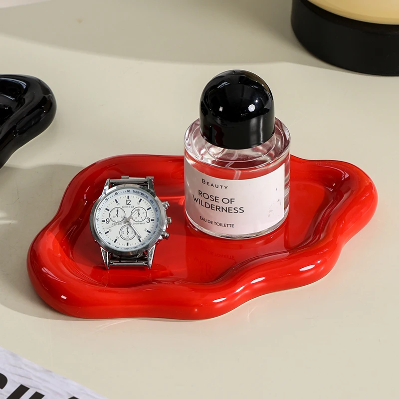 Ring Holder Wedding  Jewelry Tower Ceramic Dish Plate Jewel Tray