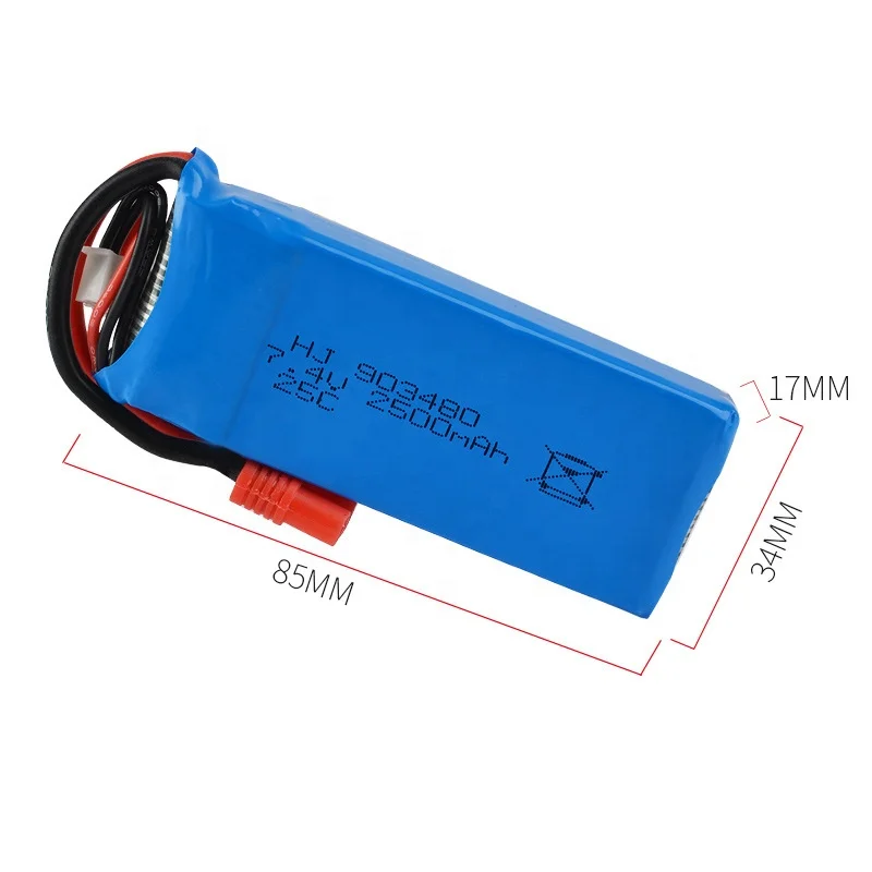 903480 7.4V 2500mah 25C li-ion polymer battery for X8C X8G X8HW helicopter toys