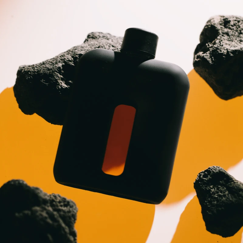 Modern Glass Hip Flask Glass Flask Bottle with Caps for Liquor & Spirits Durable Liquor Glass Flask with Cork Lids