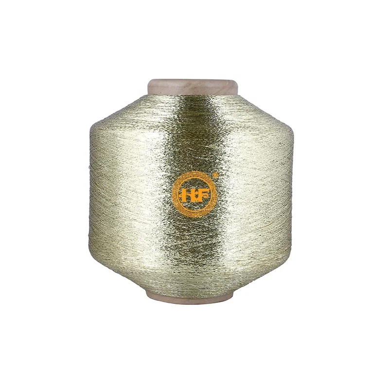 MX Type green metallic yarn Lurex polyester yarn