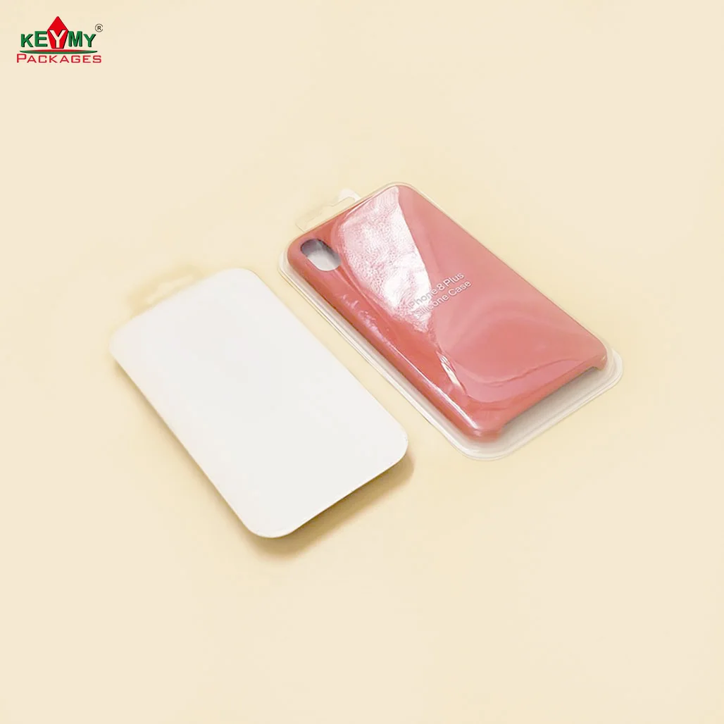 Custom plastic phone case clamshell n Shenzhen, cheap phone case packaging solution CB17