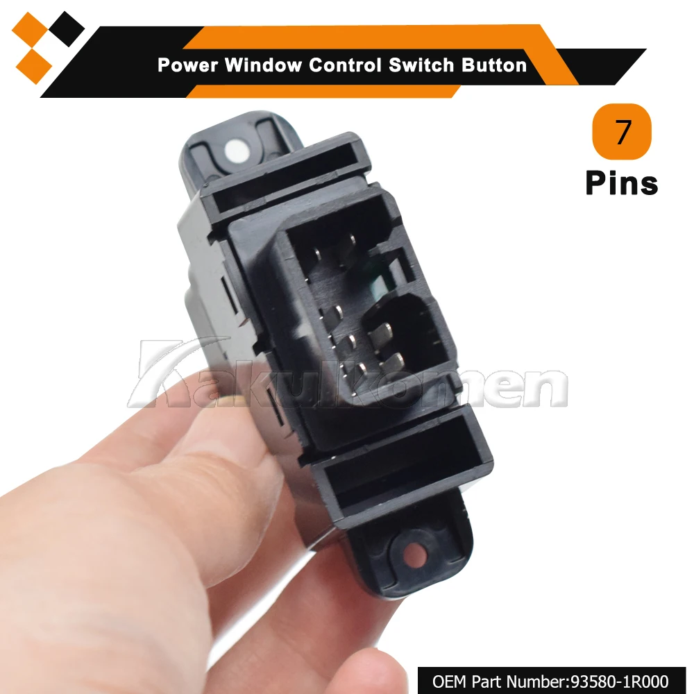 Car Power Window Single Lifter Switch Button Fit For Hyundai Accent 2011 2012 2013 Solaris Accent 93580-1R000 935801R000