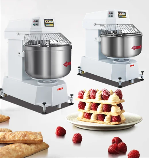 Automatic industrial bakery italy cheap horizontal wheat flour bread 100kg spiral dough mixer machine commercial 100 kg /batch