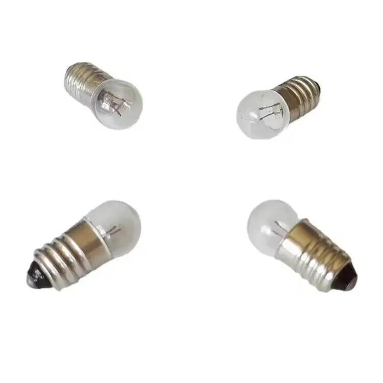 E10 mini indicator light bulb 2.5V0.3A / 4.8V0.3A / 6.5V0.15A E10 base flashlight replacement bulb