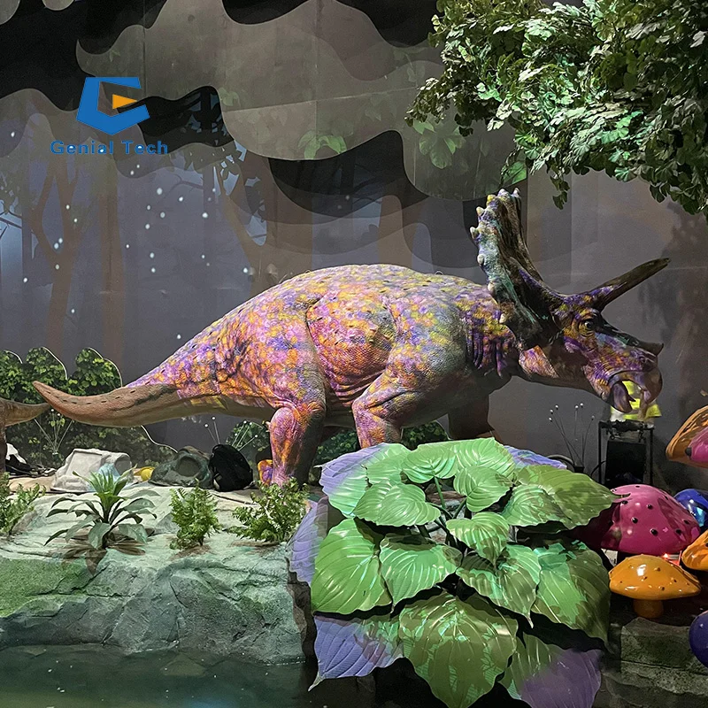JN-Z24 Long Neck Dinosaur Brachosaurus Model Decorations Realistic Robot Animatronic Dinosaur Amusement Park