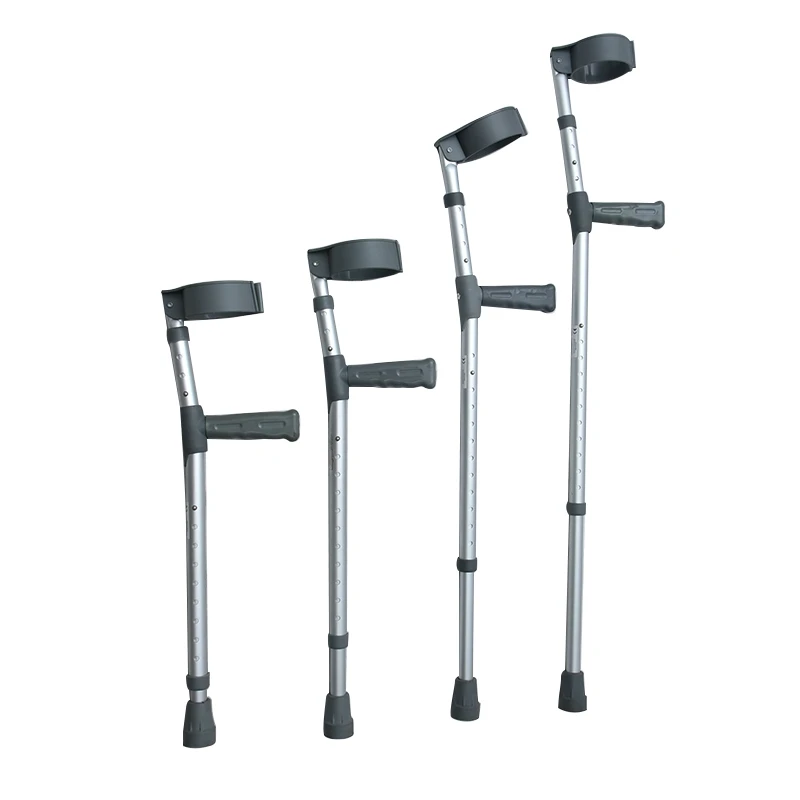 Comfortable adjustable aluminum forearm walking Ultra-light elbow crutches for elderly