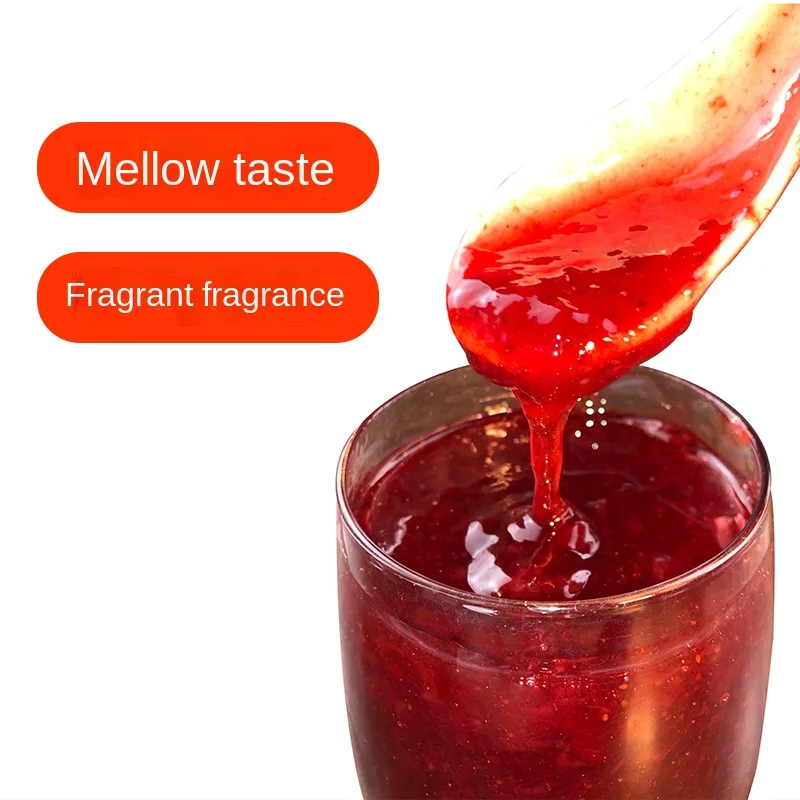 Food and beverage grape drinks bubble tea supplies fruit syrup 100% natural strawberry puree concentrate, strawberry juice