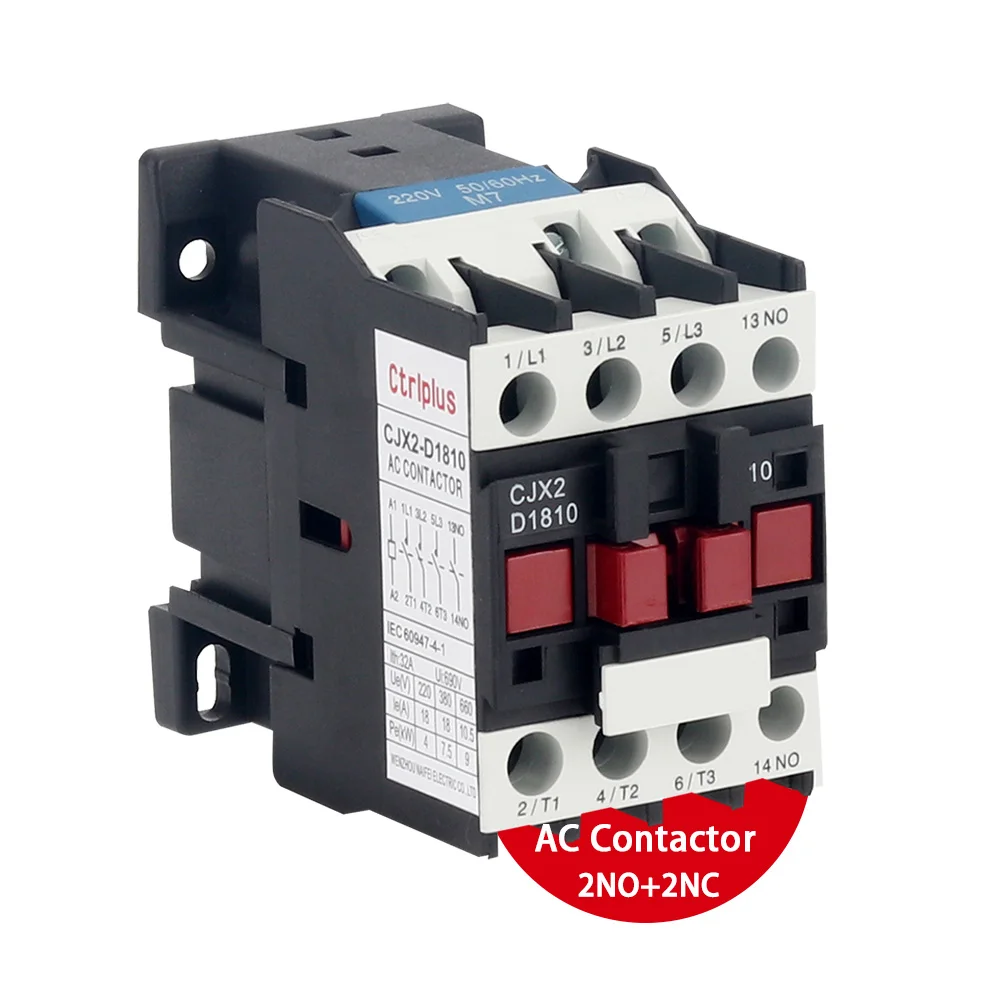 CJX2-D Elevator 110 Volt Magnetic Lc1 D50 Ac 24V Contactor 40 Amp Ckj5-63 30A-600A 3Mn 2No 2Nc  De 18 Amp 1C1 D65