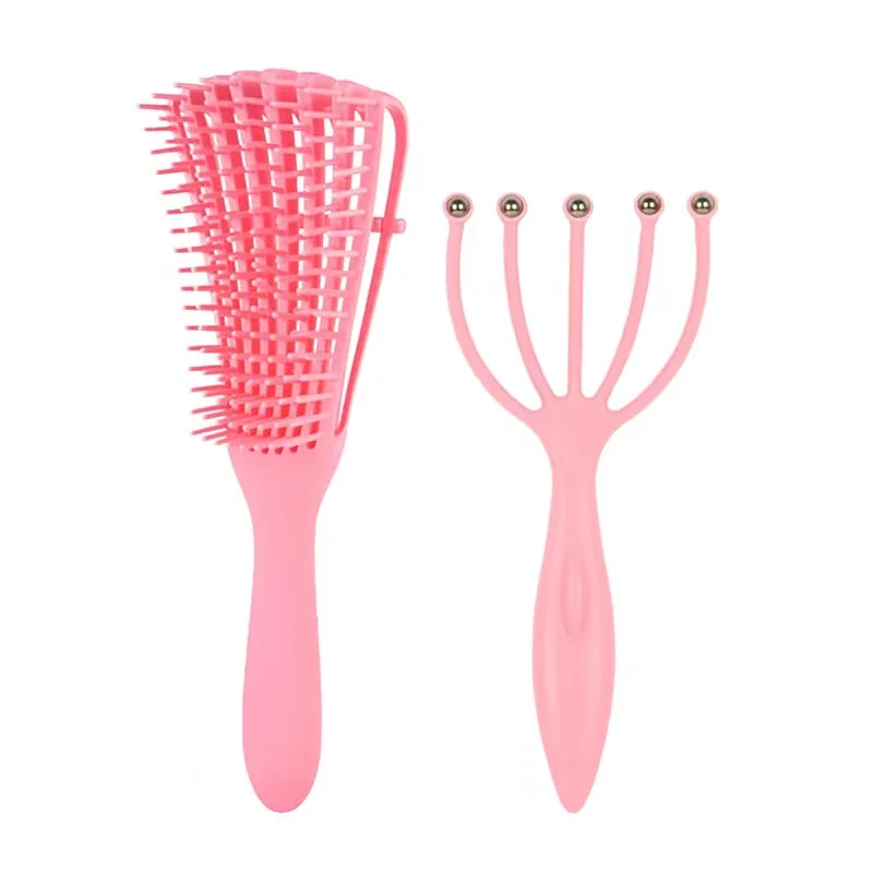 Professional Flex Detangling Hair Brush for Afro America 3a to 4c Kinky Wavy Curly Coily hair