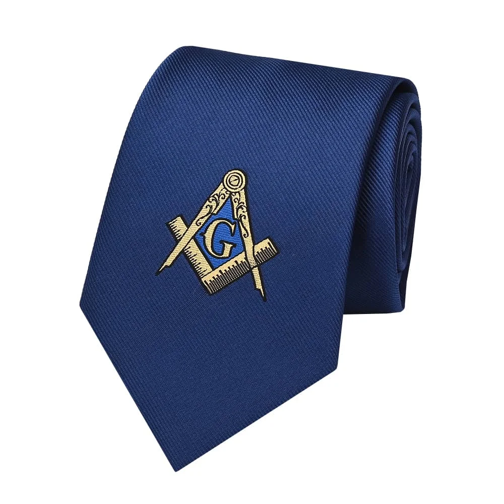 Factory Wholesale Woven Polyester Freemason Tie with Small Batch Production