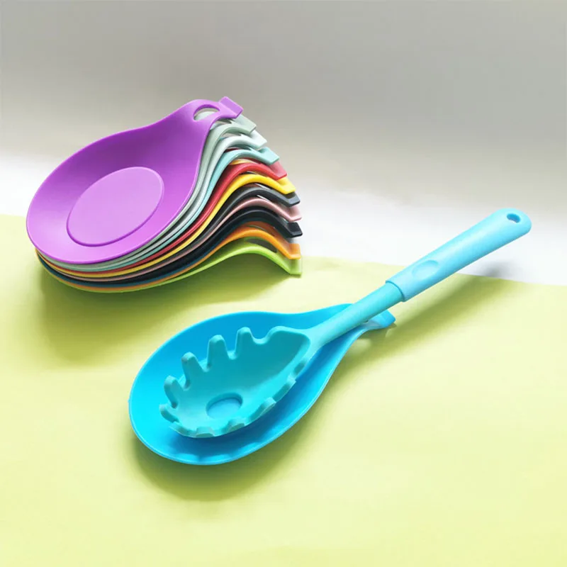 Amazon wholesale kitchen tools multiple colors kitchen accessories BPA free spoon rest spoon rest holder