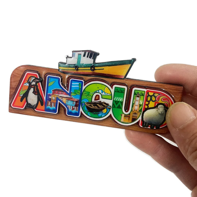 custom souvenir tourism magnet promotional magnetic custom MDF fridge magnet wooden refrigerator magnet