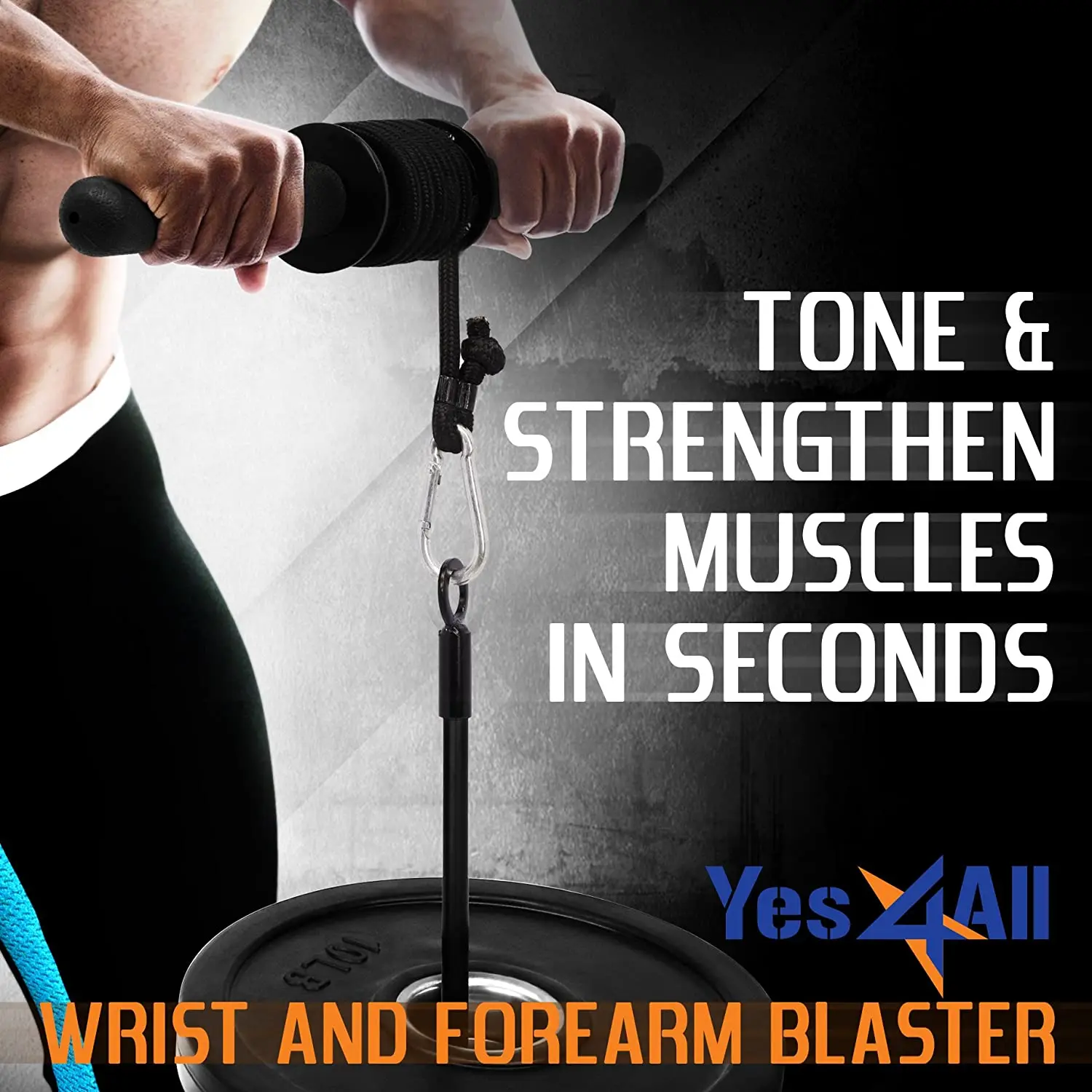 Wrist and Forearm Blaster .Wrist Roller & Forearm Roller for Training