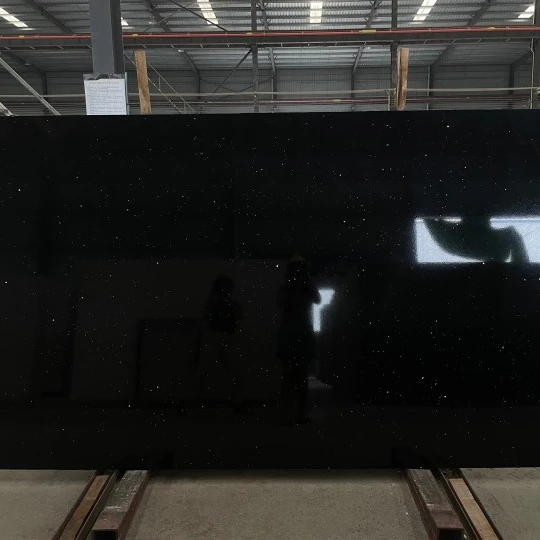 Оптовая продажа черная галактика искусственная глазурованная мраморная плита настенная плитка полированная для современной виллы от китайского завода