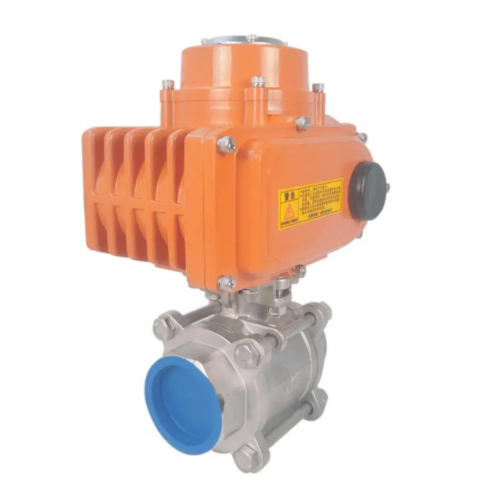 Automatic Ball Valve Stainless Steel Female Thread Motorized 4 Inch Valve Automation Electric Actuator