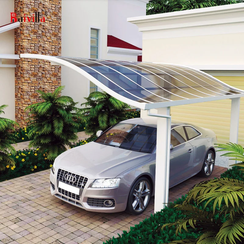 China Factory Design Production Strong And Durable Cantilever Polycarbonate Carport