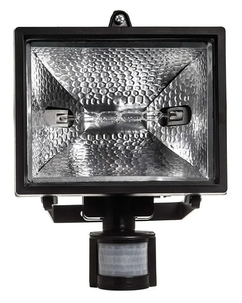 120W 400W  Motion Sensor Halogen Floodlight Security Garden Outdoor Activities Flood Light Sensor Lamp with PIR