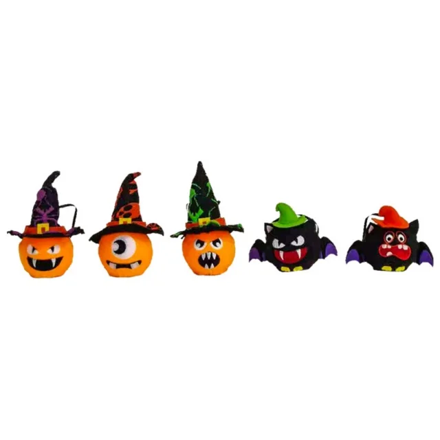 2024 High Quality LED Light Luminous Pumpkin Pendant Cloth Christmas and Easter Festival Decoration Lanterns Tree Shape Toy